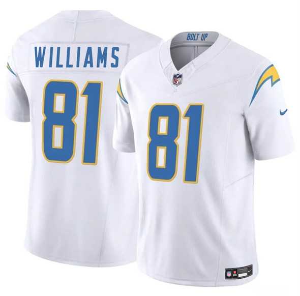 Men & Women & Youth Los Angeles Chargers #81 Mike Williams White 2025 F.U.S.E. Vapor Limited Stitched Jersey->los angeles chargers->NFL Jersey